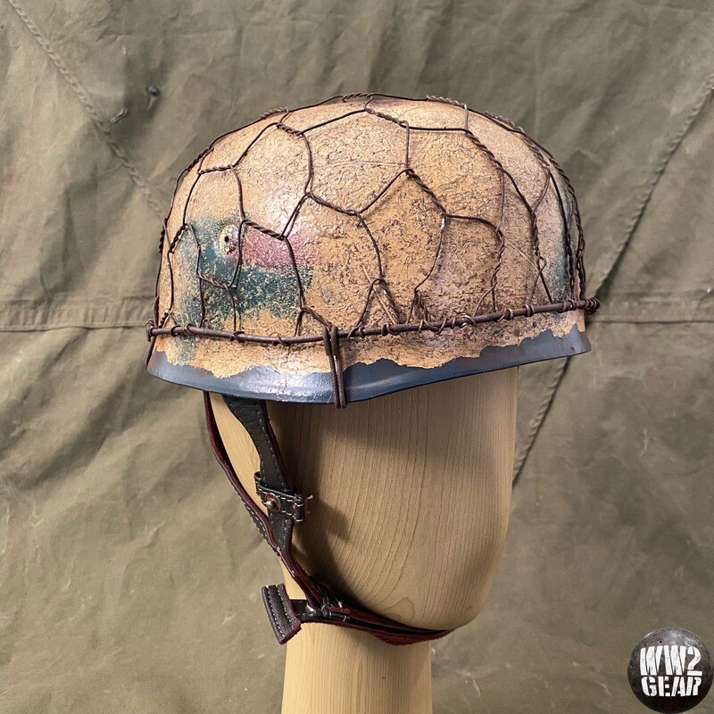 WW2 German Paratrooper Fallschirmjäger Chicken Wire Helmet Cover (repro n°16)