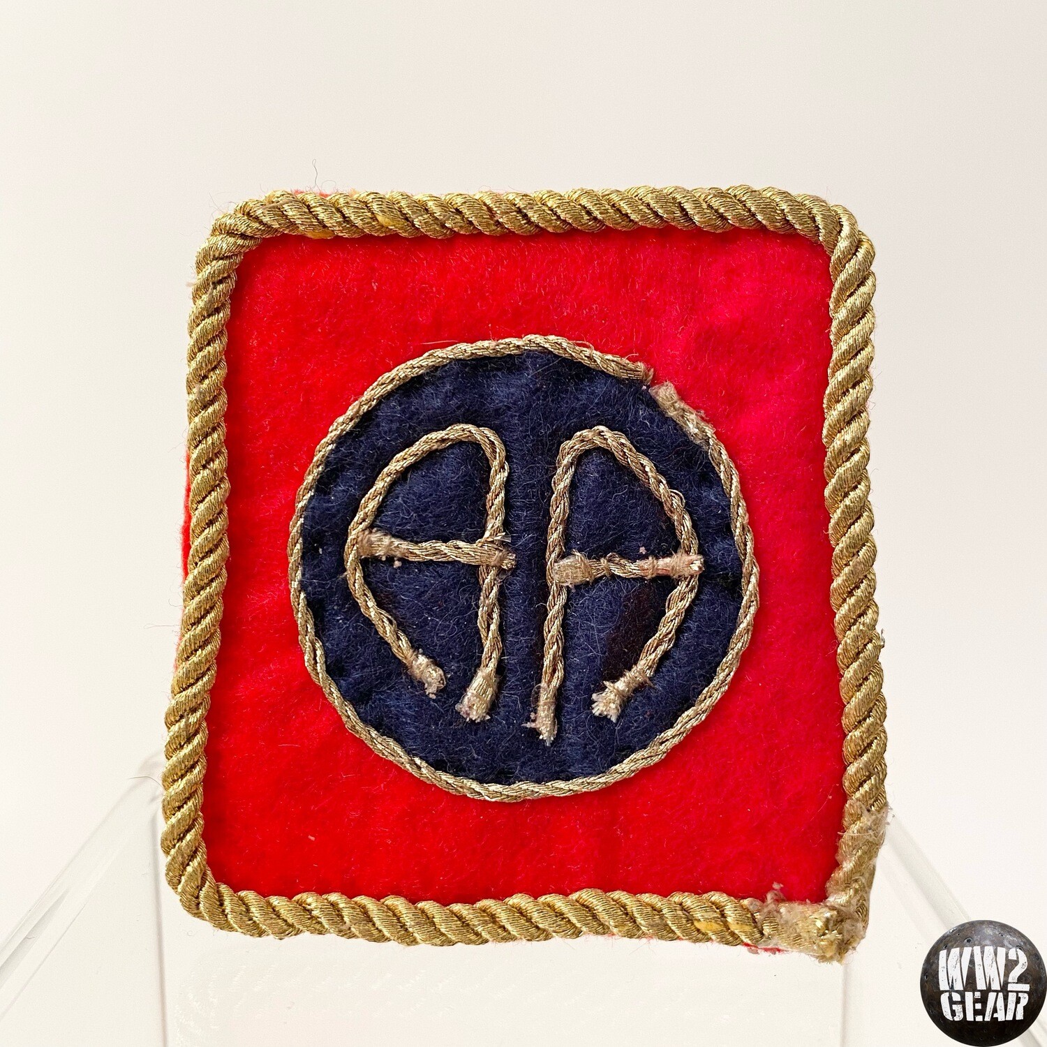 WW1 / 1920s US 82nd Airborne Handmade Shoulder Patch (reproduction)
