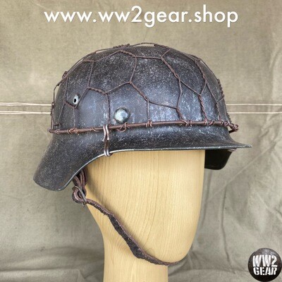 WW2 German Stahlhelm Chicken Wire Helmet Cover (repro n°18)