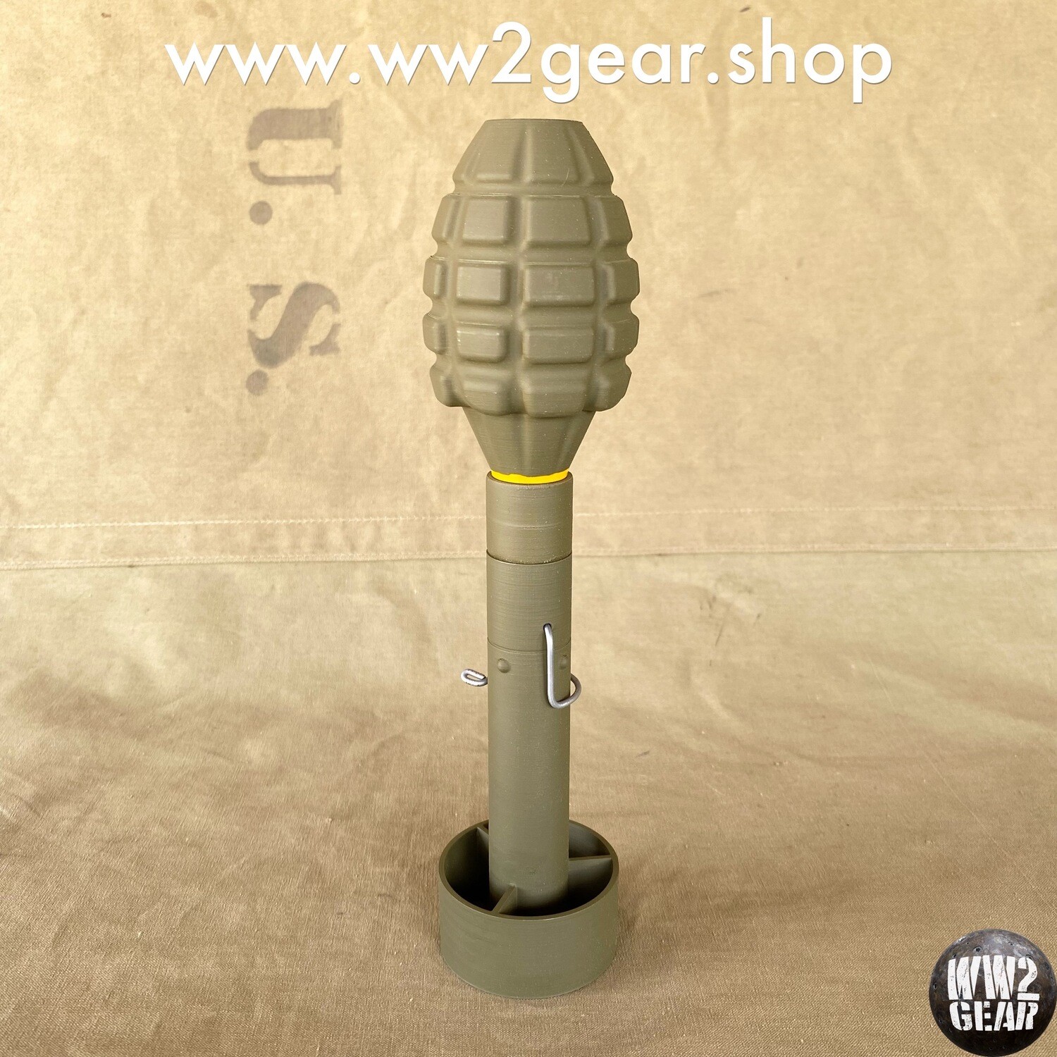 US WW2 M17 Rifle Grenade - OD Green (3D Printed Reproduction)