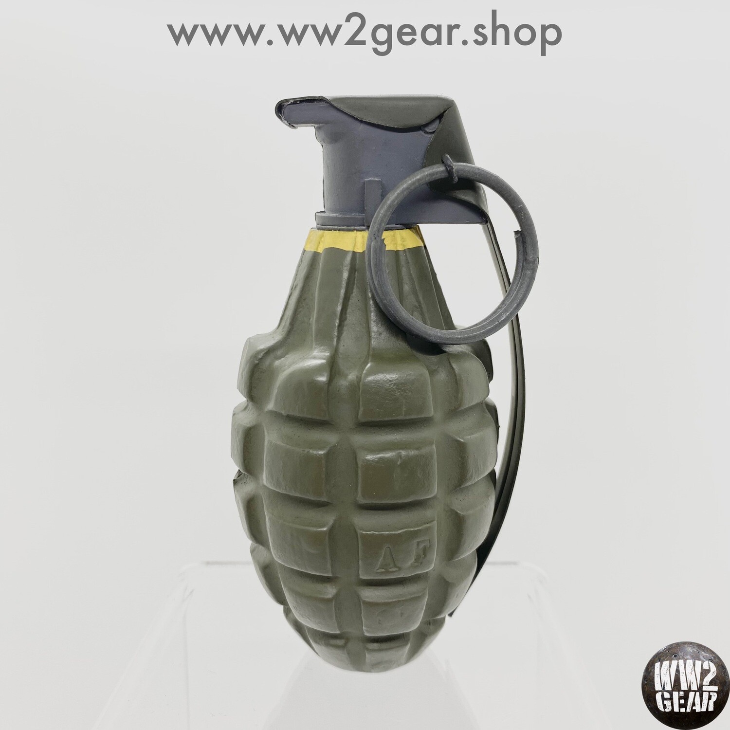 US WW2 MKII Pineapple Frag Grenade - OD Green (Resin Reproduction)
