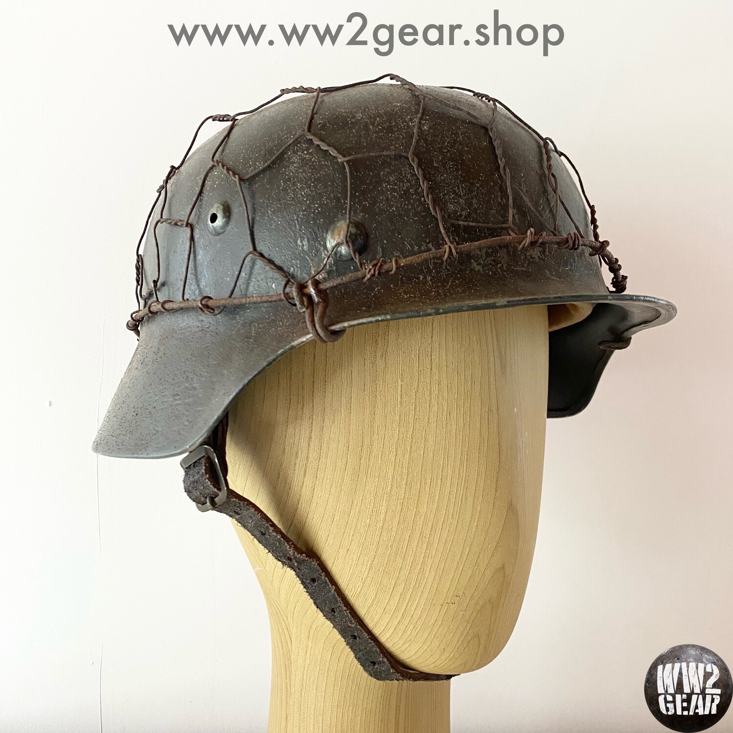 WW2 German Stahlhelm Chicken Wire Helmet Cover (repro n°22)