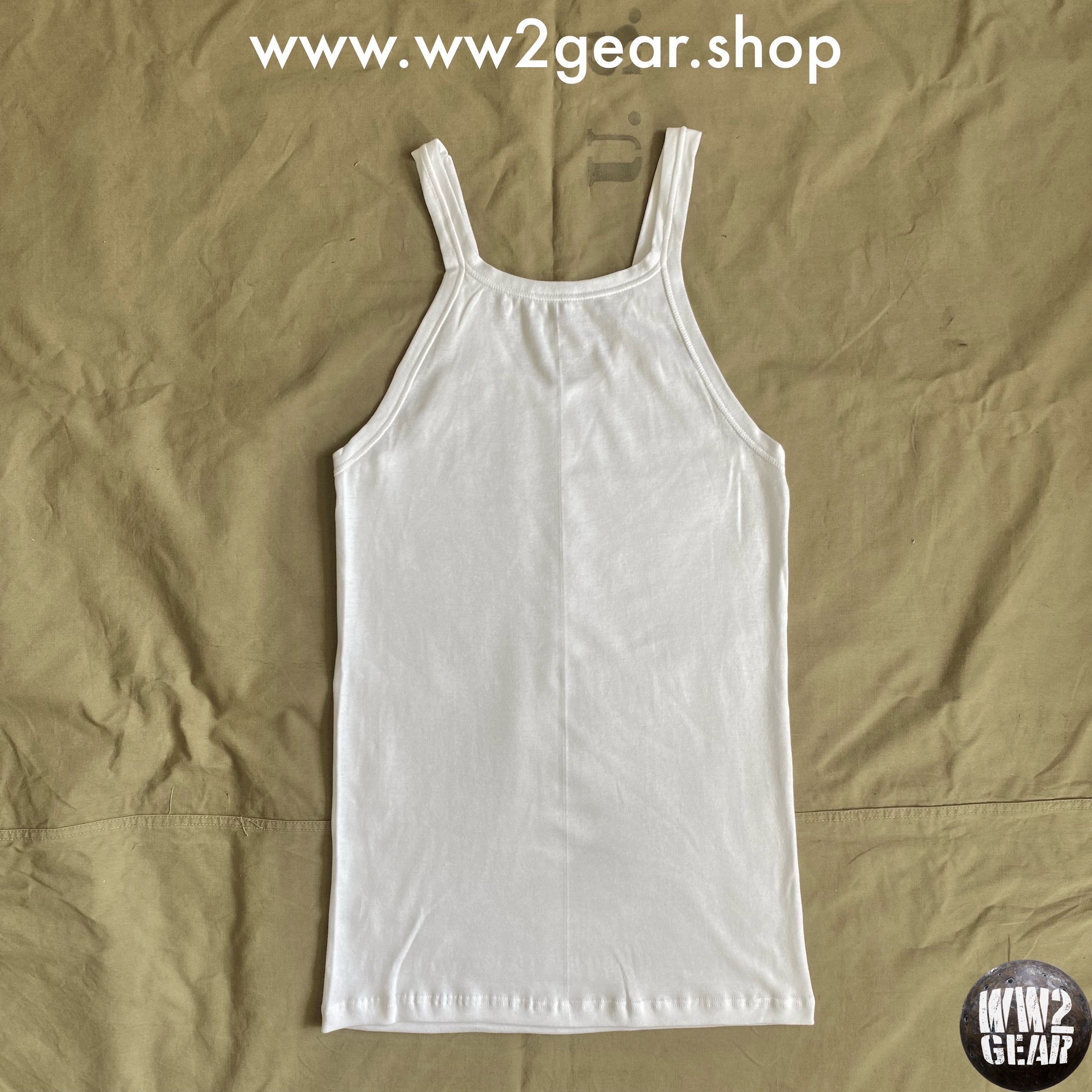 WW2 US Sleeveless Undershirt Tank Top - White (Reproduction)
