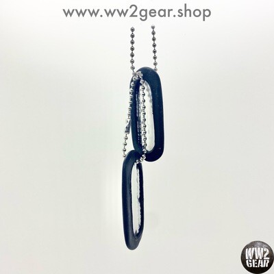 Pair of US WW2 Dog Tag Silencers