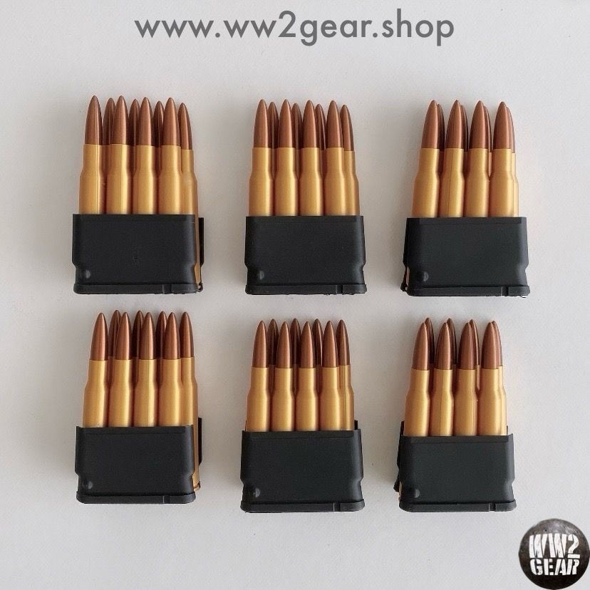 x6 US WW2 M1 Garand Dummy Clips - Bandoleer Filler