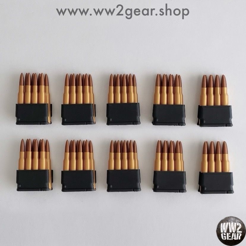 x10 US WW2 M1 Garand Dummy Clips - Cartridge Belt Pouch Filler