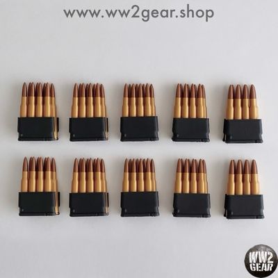 x10 US WW2 M1 Garand Dummy Clips - Cartridge Belt Pouch Filler