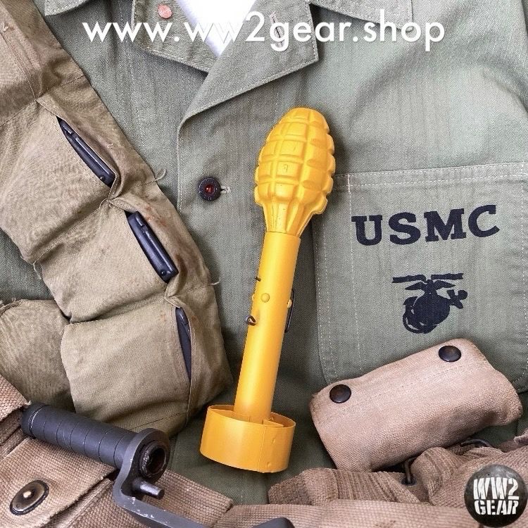 US WW2 M17 Rifle Grenade - Yellow (Metal Reproduction)