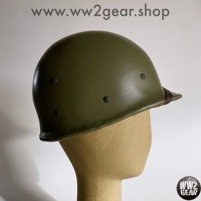 WW2 US Hawley Fibre Liner Reproduction with Rayon Webbing &amp; Headband - Size 7 1/8 (57cm)