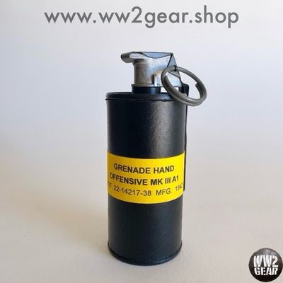 US WW2 MKIII-A1 Offensive Grenade Reproduction with Metal Spoon &amp; Ring