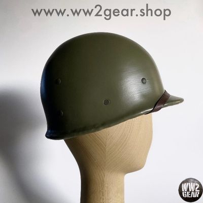 WW2 US Hawley Fibre Liner Reproduction with HBT Webbing &amp; Headband