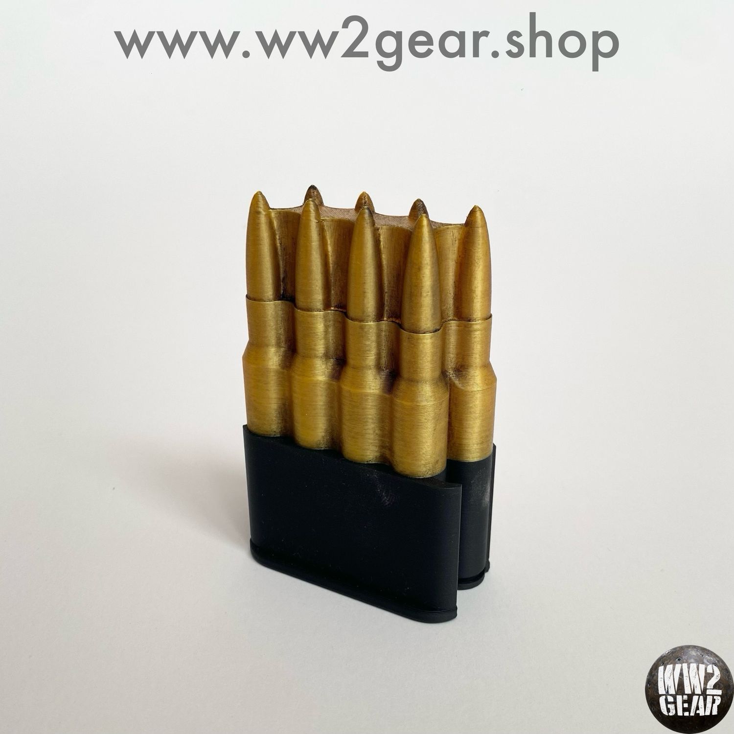 US WW2 M1 Garand En-Bloc Clip (Film Prop / Bandoleer &amp; Cartridge Belt Filler)