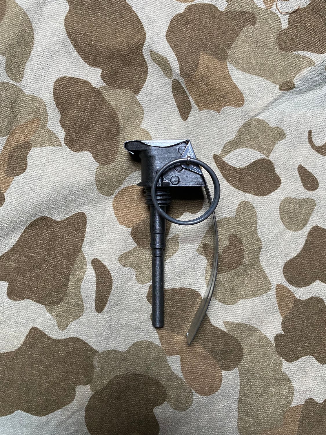 US WW2 MKII Grenade Fuze Set With Metal Spoon &amp; Ring