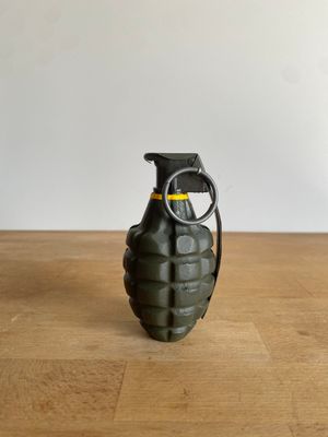390g Loaded US WW2 MKII Frag Grenade Reproduction With Metal Spoon &amp; Ring