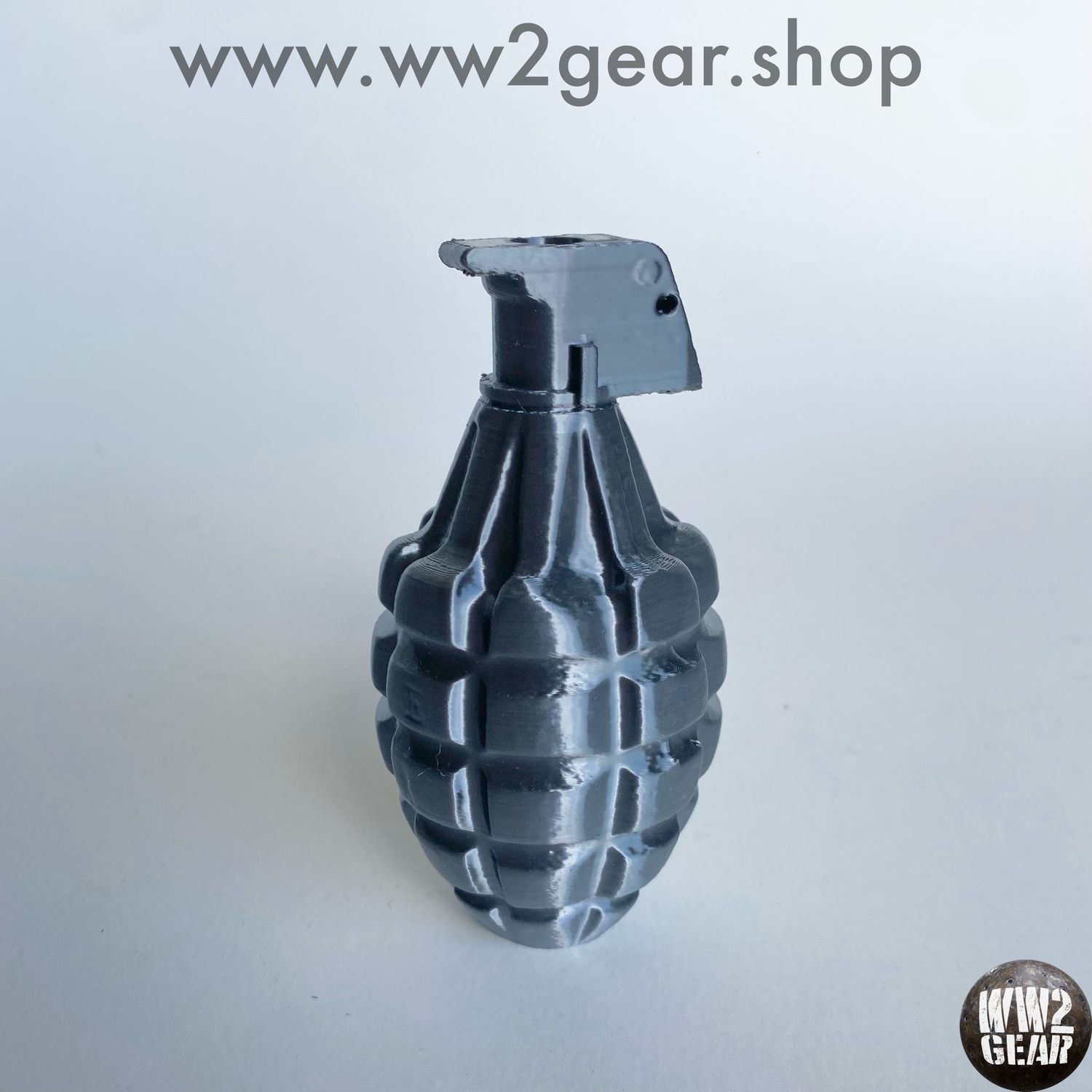 US WW2 MKII Frag Grenade Body Reproduction (Metal Grey Color)