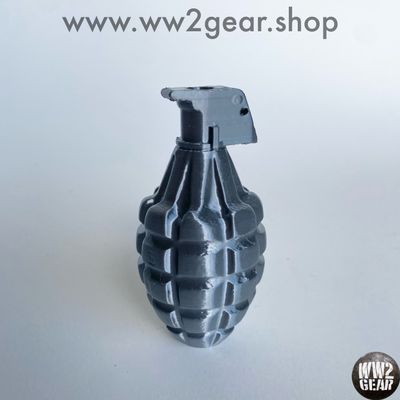 US WW2 MKII Frag Grenade Reproduction - Body Only (Metal Grey Color)