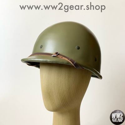 WW2 US Hawley Fibre Liner Reproduction with Rayon Webbing &amp; Headband - Size 58cm