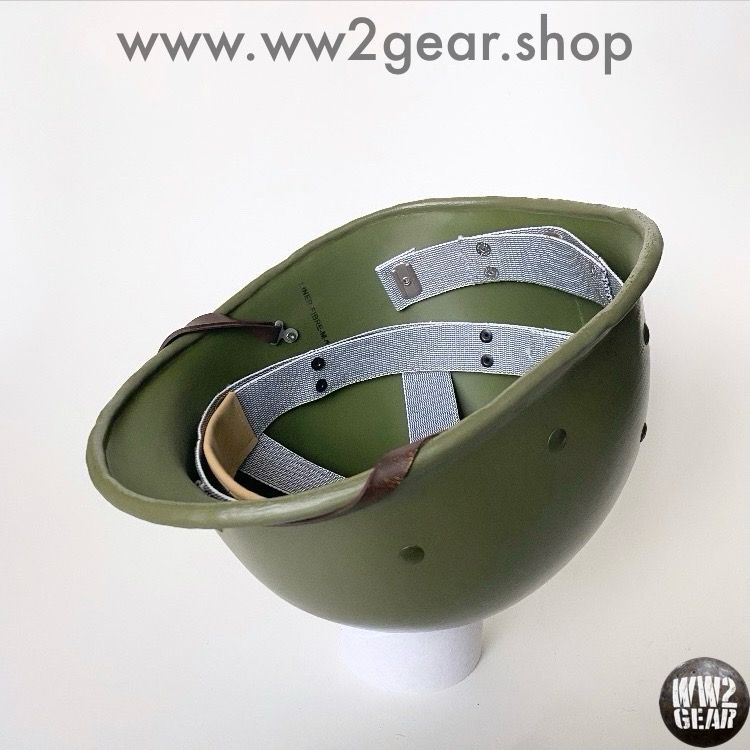 WW2 US Hawley Fibre Liner Reproduction with Rayon Webbing &amp; Headband - Size 61cm