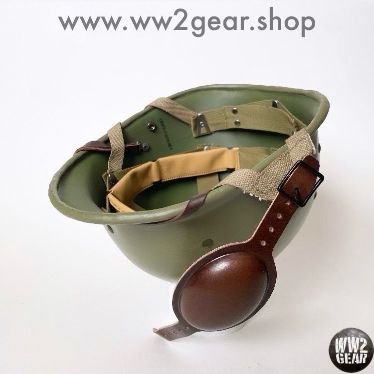 WW2 US Airborne Paratrooper Hawley Fibre Liner Reproduction with HBT Webbing &amp; Headband