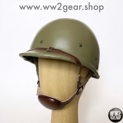 WW2 US Airborne Paratrooper Hawley Fibre Liner Reproduction with HBT Webbing &amp; Headband