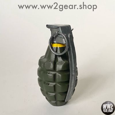 230g Loaded US WW2 MKII Frag Grenade Reproduction With Metal Spoon &amp; Ring