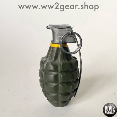 230g Loaded US WW2 MKII Frag Grenade Reproduction With Metal Spoon &amp; Ring