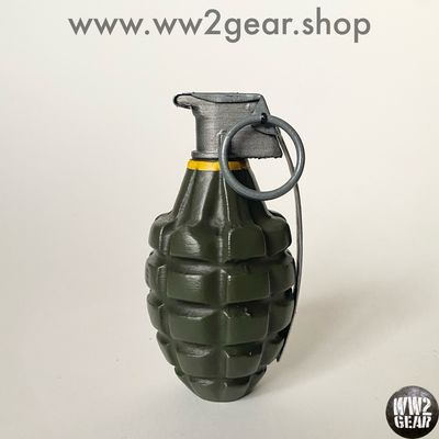 420g Loaded US WW2 MKII Frag Grenade Reproduction With Metal Spoon &amp; Ring