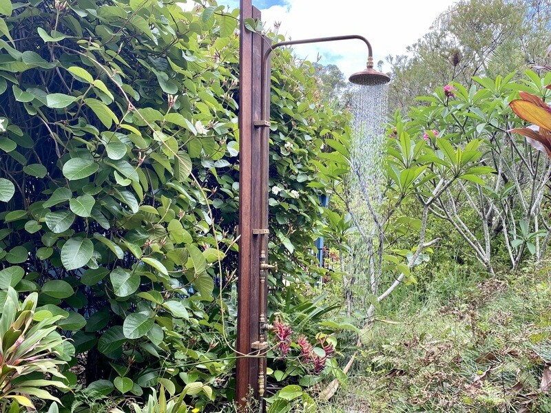 Sun Shower Outdoor - 200mm copper, cold only