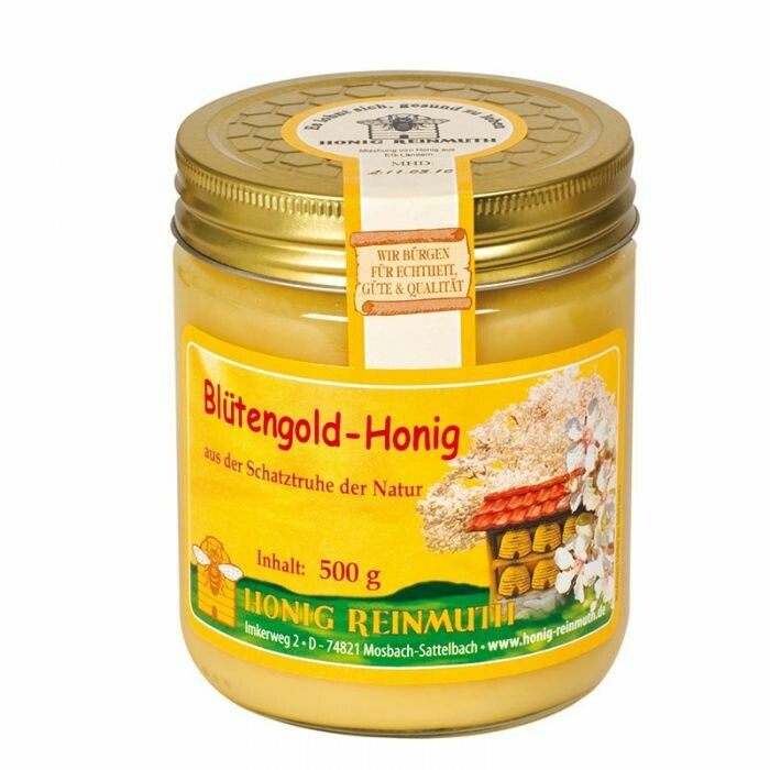  Bienen-Schleuderhonig Blütengold 500 gr Bienen-Schleuderhonig Blütengold 500 gr