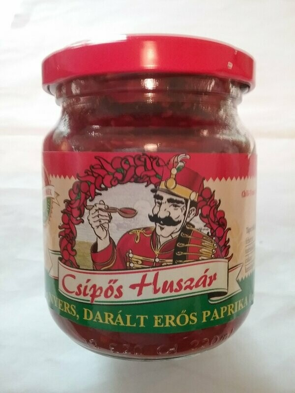 Paprikapaste ungarische scharf 210 gr. Glas Paprikapaste ungarische scharf 210 gr. Glas