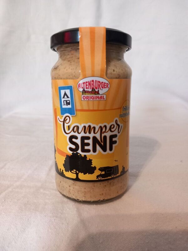 Camper Senf mittelscharf 200 ml Glas Camper Senf mittelscharf 200 ml Glas