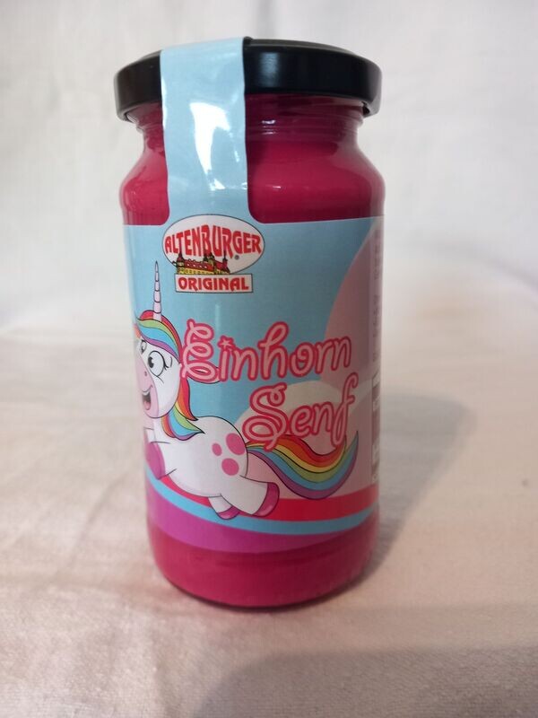 Einhorn Senf Mittelscharf 200 ml Glas Einhorn Senf Mittelscharf 200 ml Glas