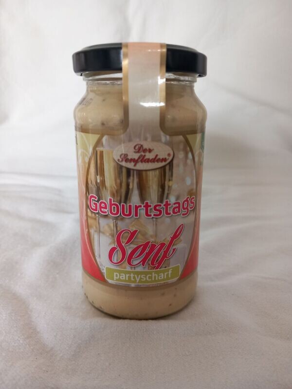 Geburtstags – Senf mittelscharf 200 ml Geburtstags – Senf mittelscharf 200 ml