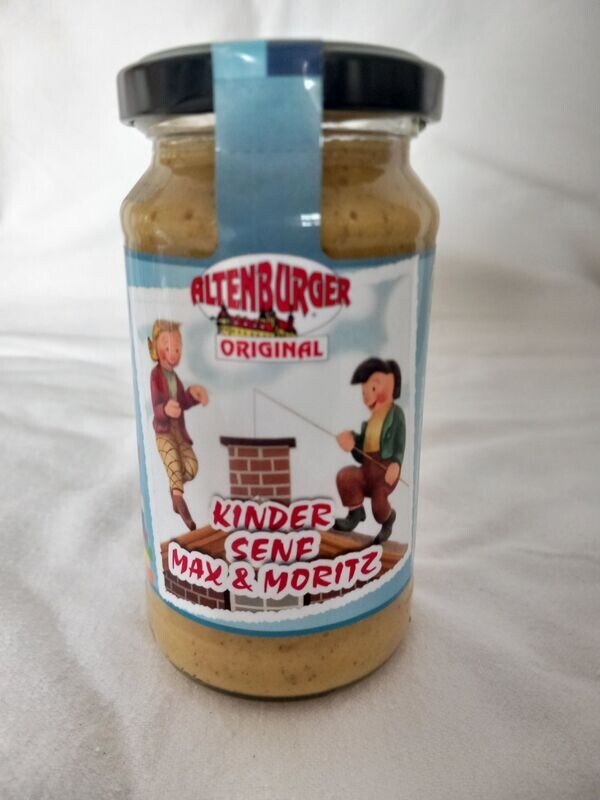 Kinder Senf Kinder Senf "Max & Moritz" – blau – süß 200 ml - ACHTUNG MHD: 30.11.2023