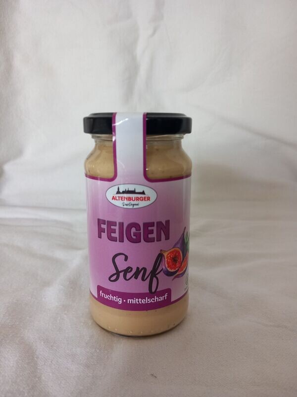 Feigen Senf mittelscharf 200 ml Glas Feigen Senf mittelscharf 200 ml Glas