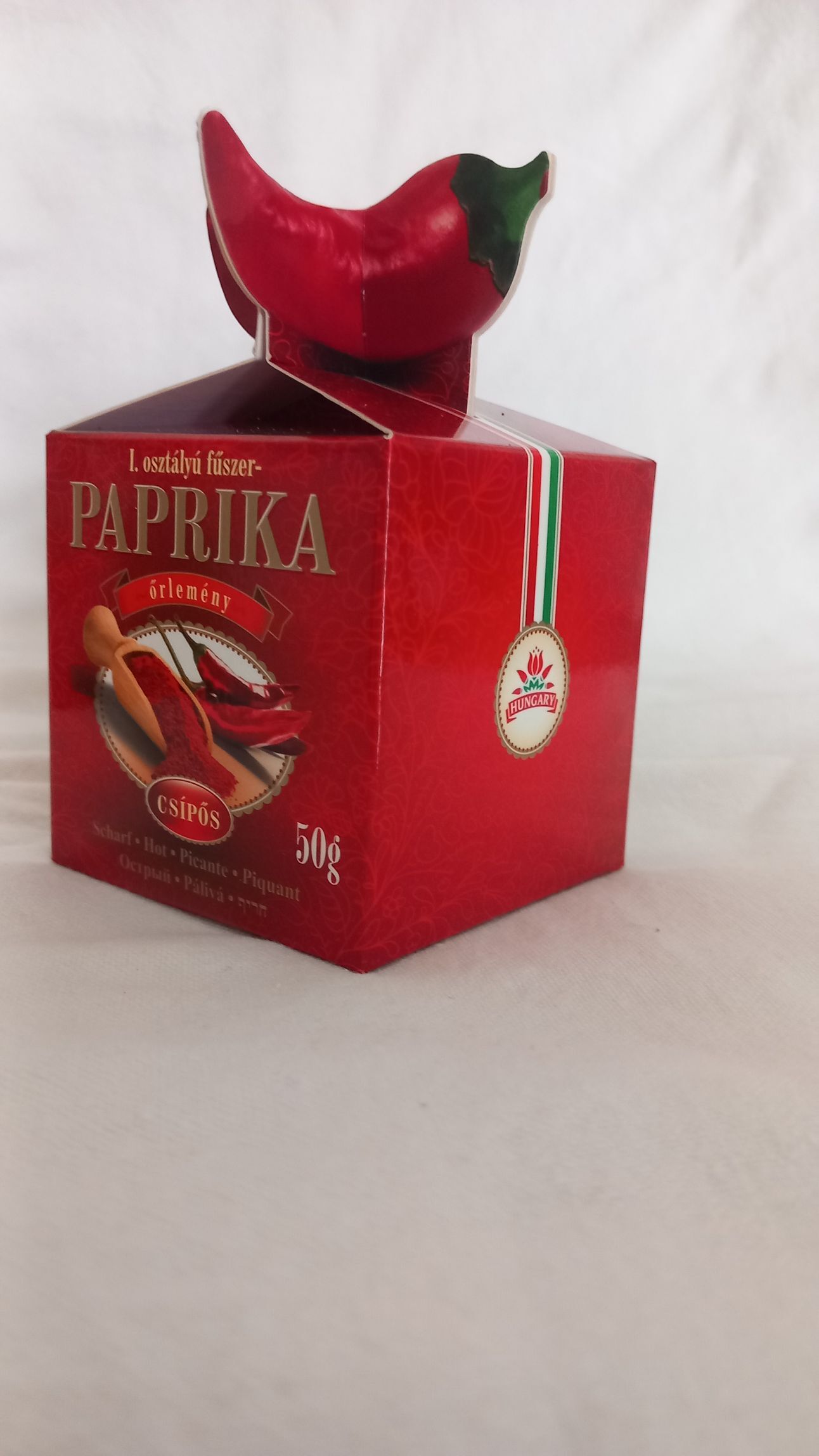 Paprikapulver - Geschenkbox scharf – rot - 50 gr - ACHTUNG MHD: 20.11.2024