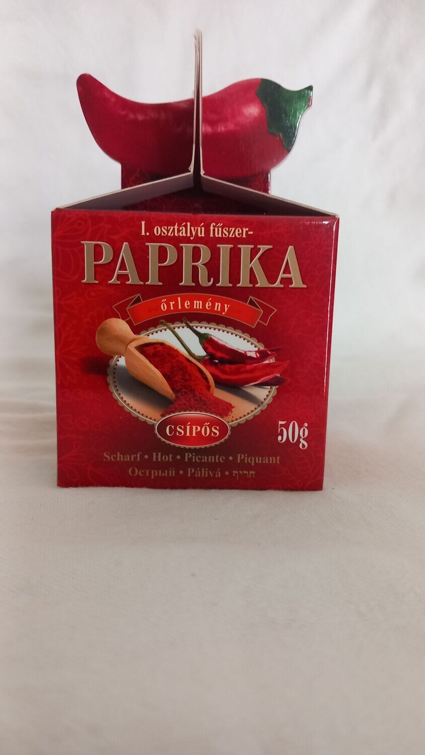 Paprikapulver - Geschenkbox scharf – rot - 50 gr