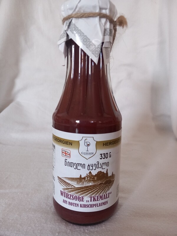 Sauce – Würzsoße Tkemali rot – 330 ml - Georgien Sauce – Würzsoße Tkemali rot – 330 ml - Georgien