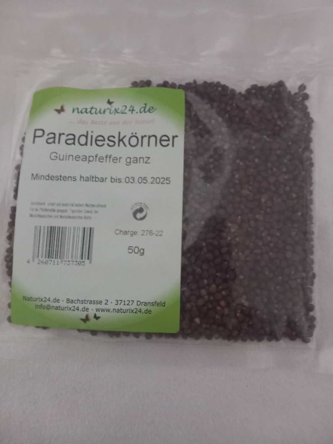 Guineapfeffer, Paradieskörner ganz - 50 gr.