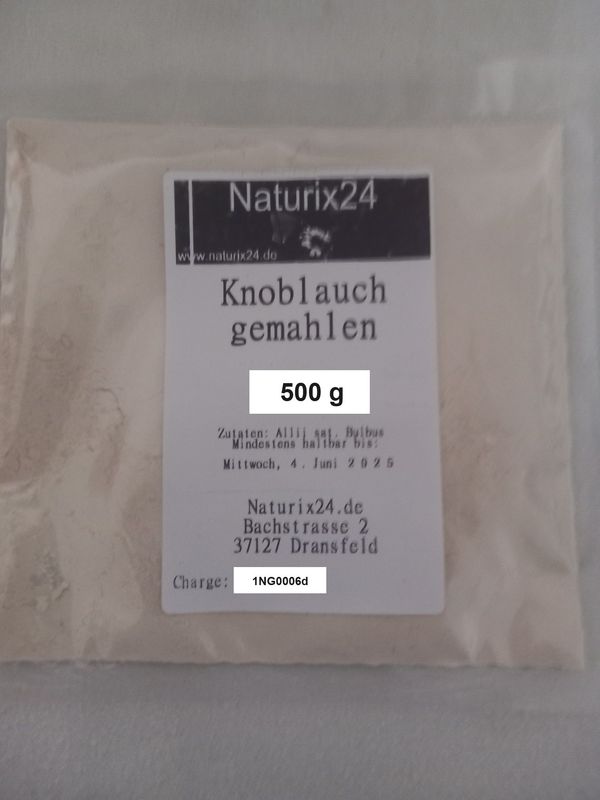 Knoblauch gemahlen - 500 gr. Knoblauch gemahlen - 500 gr.