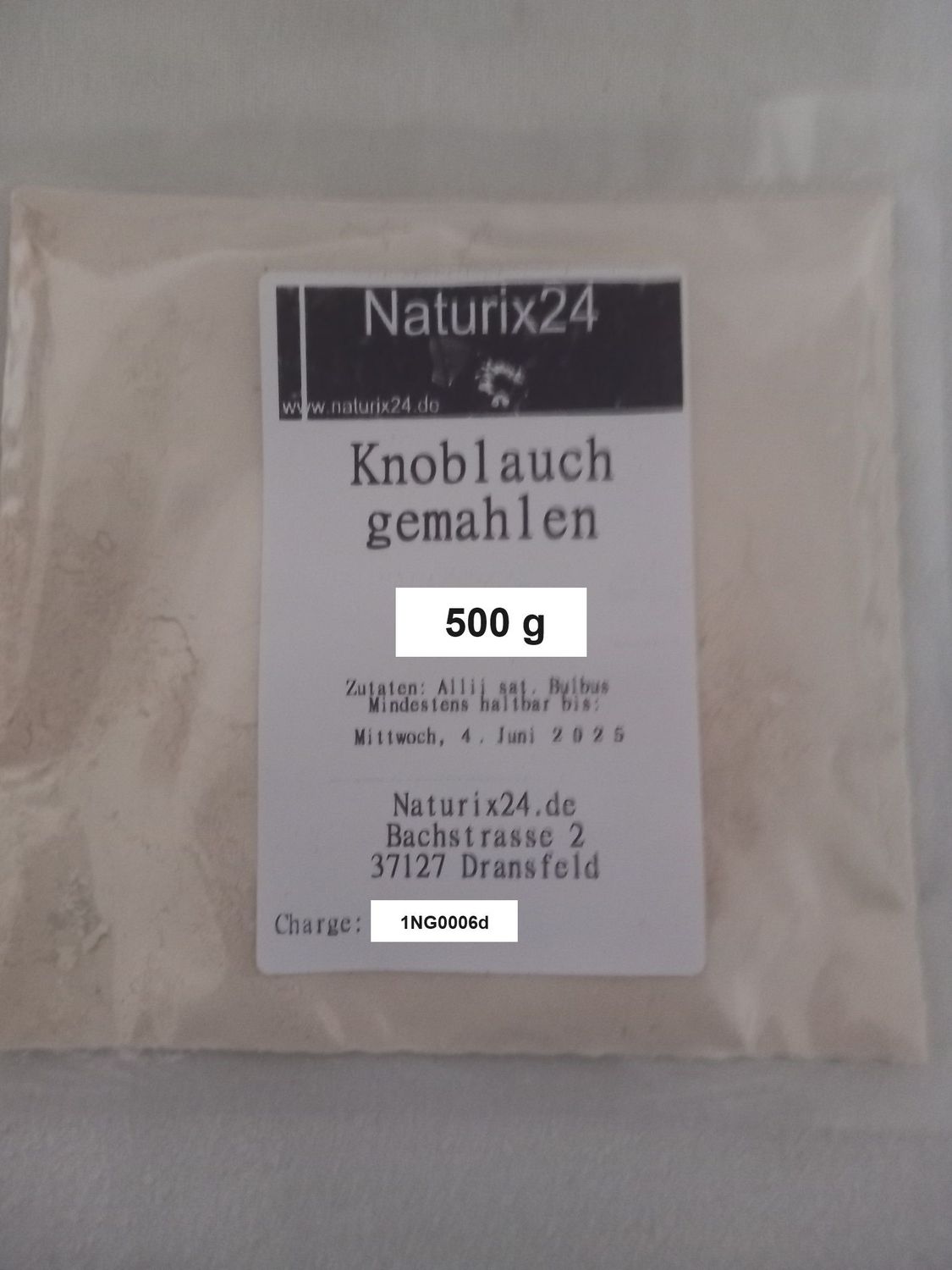 Knoblauch gemahlen - 500 gr.