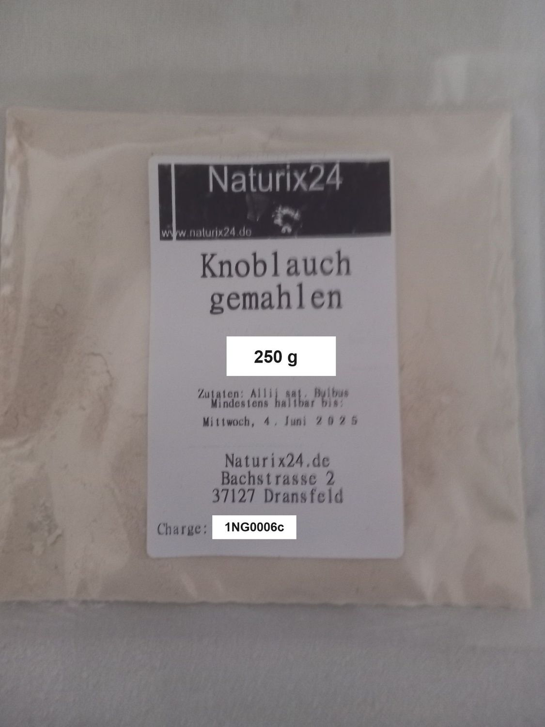 Knoblauch gemahlen - 250 gr.