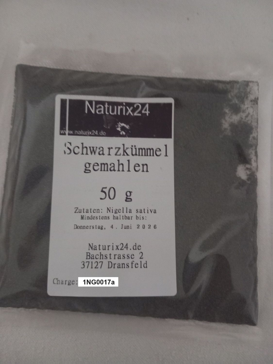 Schwarzkümmel gemahlen 50 gr