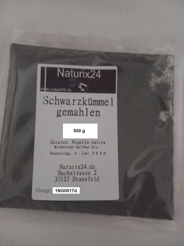 Schwarzkümmel gemahlen 500 gr Schwarzkümmel gemahlen 500 gr