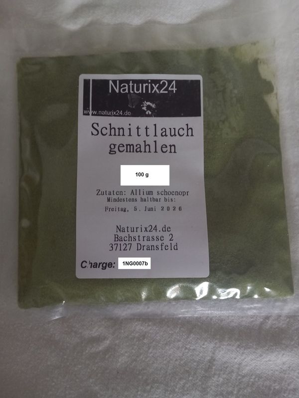 Schnittlauchpulver, Schnittlauch gemahlen 100 gr. Schnittlauchpulver, Schnittlauch gemahlen 100 gr.