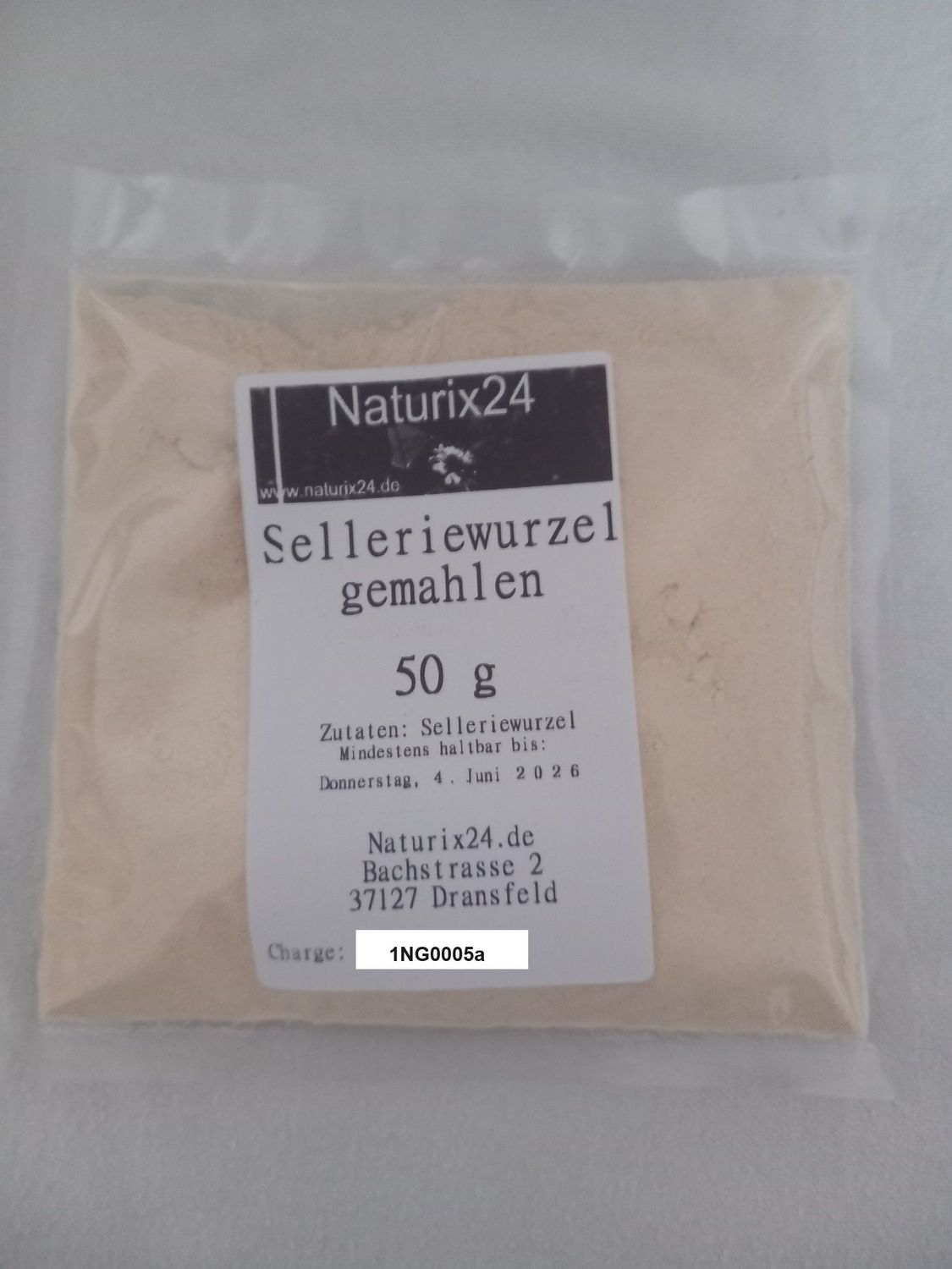 Selleriewurzel gemahlen 50 gr