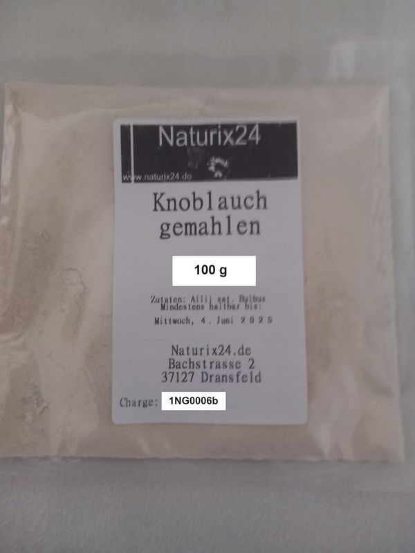 Knoblauch gemahlen - 100 gr. Knoblauch gemahlen - 100 gr.