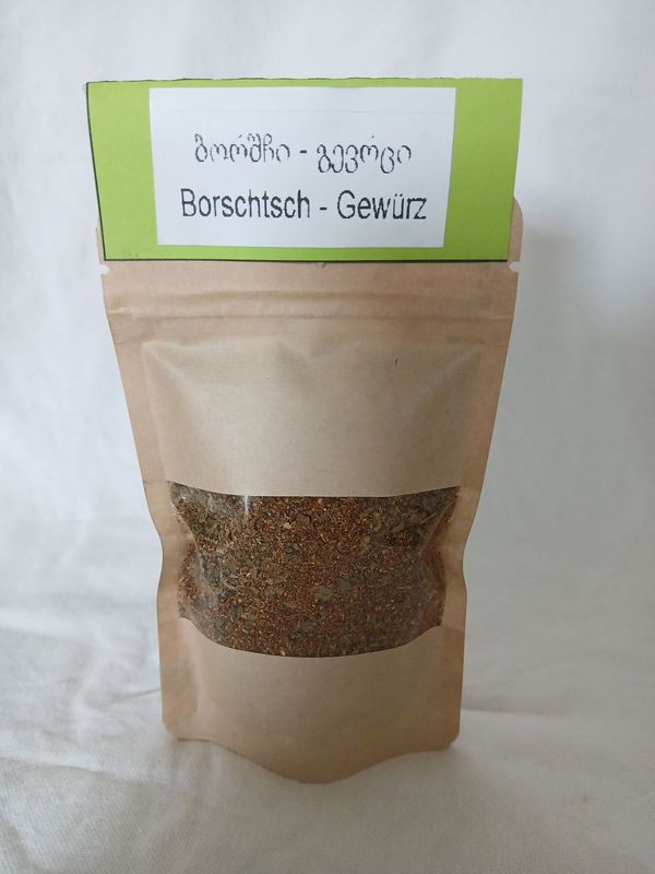 Gewürze für Bortsch – 50 gr. Beutel – Wiederverschließbar – Georgien Gewürze für Bortsch – 50 gr. Beutel – Wiederverschließbar – Georgien