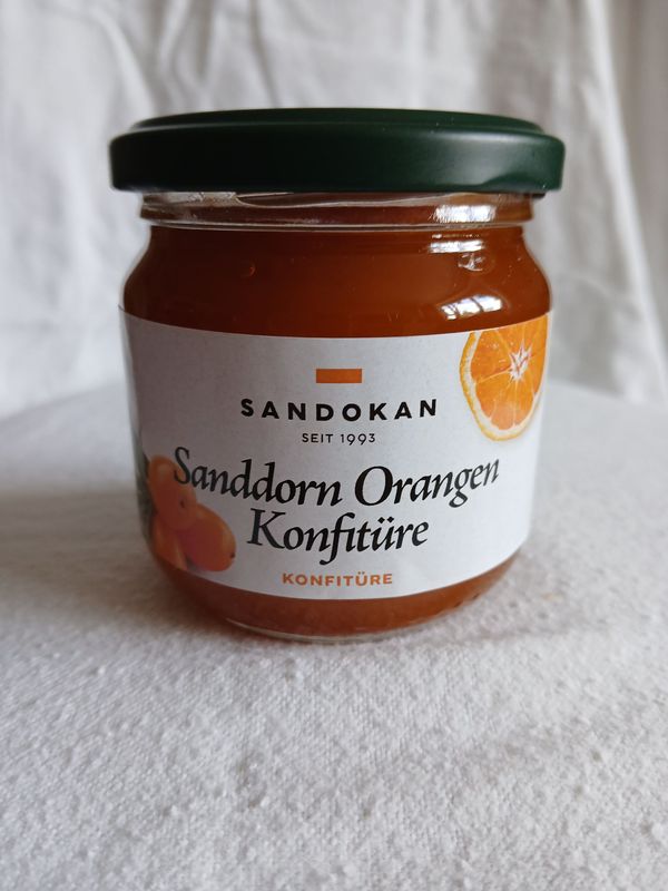 Sanddorn-Orangen-Konfitüre 225 g Sanddorn-Orangen-Konfitüre 225 g