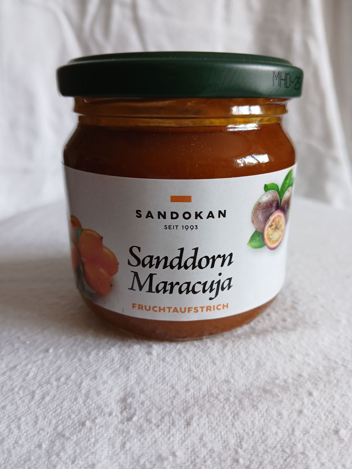 Sanddorn  Maracuja Fruchtaufstrich 215 gr.